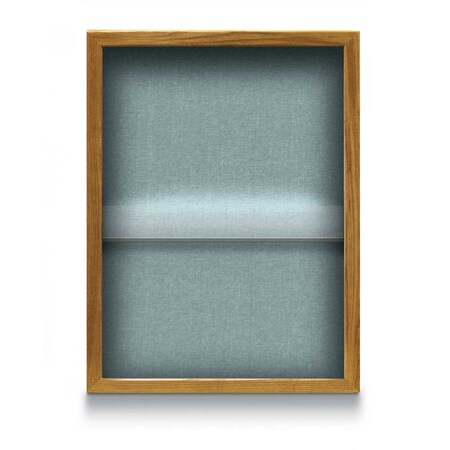 United Visual Products Indoor Enclosed Combo Board, 48"x36", Gold Frame/Green & Dark Spruce UVCB4836G-GREEN-DRKSPR